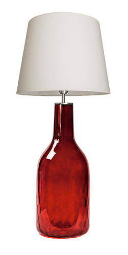 Skontrolujte Sklenená lampa Famlight Alor Ruby krémová / biela E27 60W ručná výroba