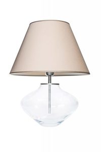 Nočná lampa Bali Transparent Beige / White Famlight E27 60W poľskej výroby small 1