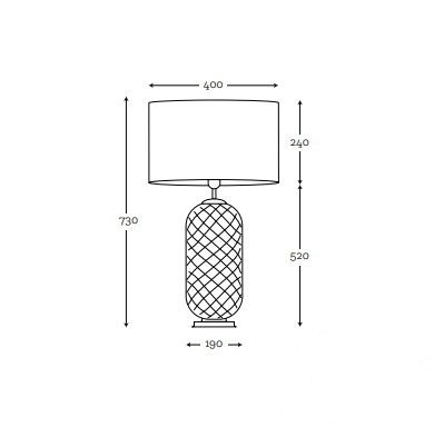 vyhliadka Krásna stolná lampa Chloe Lister Brown Famlight E27 60W medená Krásna stolná lampa Chloe Lister Brown Famlight E27 60W medená