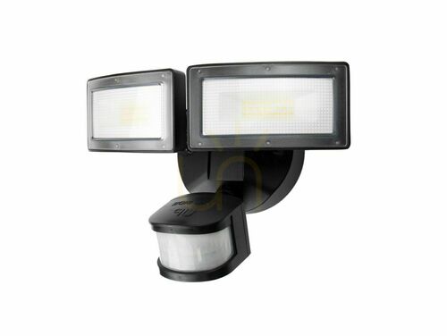 Skontrolujte Vonkajšie nástenné svietidlo SU-MA Duo čierne 36 W LED PIR 6556-PIR
