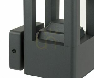 Vonkajšie nástenné svietidlo SU-MA Fan Square tmavo-sivé FKW-K100 small 2