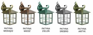Vonkajšie nástenné svietidlo SU-MA Wenecja čierna patina K 3012/1/KW small 5