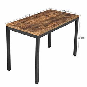 Počítačový stôl / rustikálny hnedý stôl LWD64X small 4