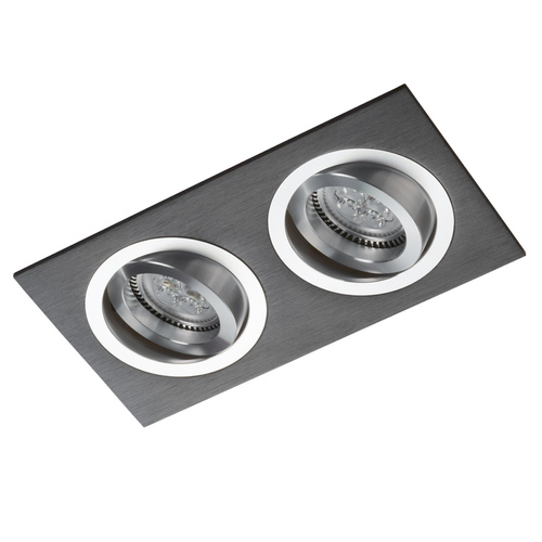 Skontrolujte Čierne dvojité downlight s Chrome Alcazar 542.BC