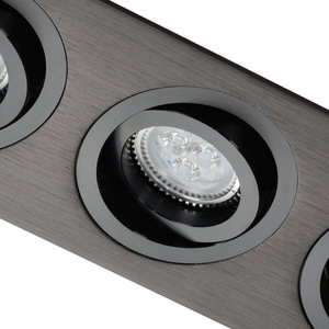 Trojité zapustené svietidlo Lumifall Alcazar 543.BB čierne 3×GX5,3 small 2