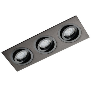 Trojité zapustené svietidlo Lumifall Alcazar 543.BB čierne 3×GX5,3 small 0