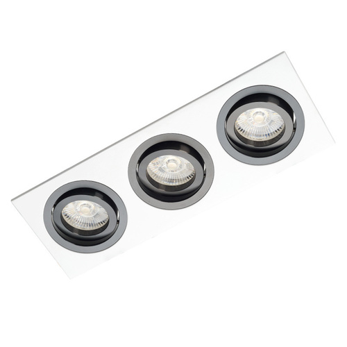 Skontrolujte Biele trojité downlight s Alcazarom 543.WB chróm