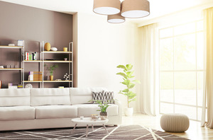 LED stropné svietidlo - Stropné svietidlo Elements 60W E27 béžová / biela small 3