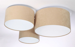 LED stropné svietidlo - Stropné svietidlo Elements 60W E27 béžová / biela small 1