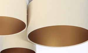 Osvetlenie obývačky - Stropná lampa Elements 60W E27 krémová / zlatá, ručne vyrobená small 1