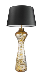 Zaujímavá stolná lampa Havana L Sahara Famlight E27 60W grafit / biela small 0