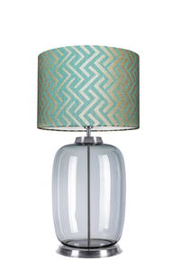 Desinger stolná lampa Laut Table Famlight Stone Blue E27 60W ručná práca small 0