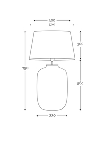 Stolná lampa s tienidlom - Laut Table Famlight SPIRIT GREY E27 60W dekorácia small 1
