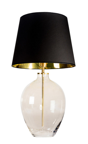 Skontrolujte Elegantná stolová lampa Luzon Topaz Famlight čierna / zlatá E27 60W mosadz