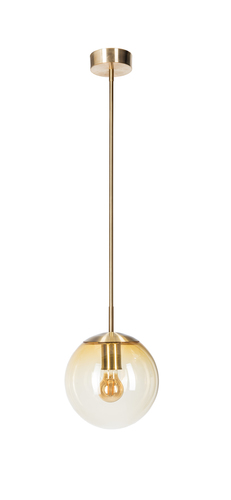 Skontrolujte BACAN kuchynská závesná lampa sada 1 Famlight 14,5 cm E27 60W mosadz