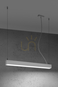 Biele LED závesné svietidlo Thoro PINNE 67, 4000 K small 1