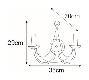 Nástenné svietidlo K-3527 zo série PERSEO small 1
