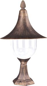Nízka vonkajšia stojanová lampa K-8128 čierna / zlatá zo série BOSTON small 0