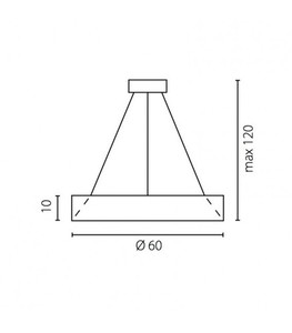 Luster Ramko FOG 60 LED 45W 3000K 60 cm SKU 67242 small 2