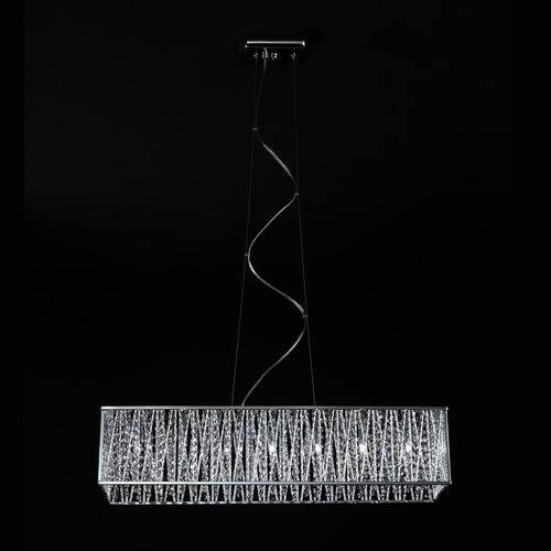 Skontrolujte Závesná lampa Italux Vanessa G9 7-plameňová chrómová SKU P0282-07L-F4QL