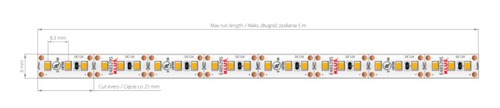 Skontrolujte KLUŚ LED páska K-40-1220-12V 4000K 5 metrov