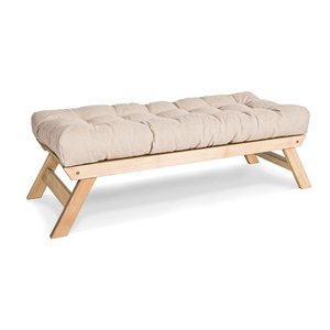Lavica WoodMan Allegro krémová bukové drevo 140 cm WUA-00937 small 0