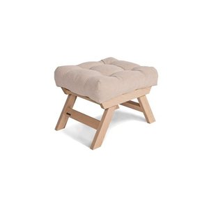 Puf WoodMan Allegro, bukové drevo, krémový, SKU 00485-1 0 Puf WoodMan Allegro, bukové drevo, krémový, SKU 00485-1 small 0