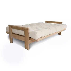 Rozkladacia pohovka WoodMan Mexico z bukového dreva, krémová, 210 cm, SKU 100619 small 1