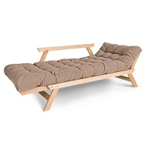 Rozkladacia pohovka WoodMan Allegro z bukového dreva, béžová, SKU 100374 small 1