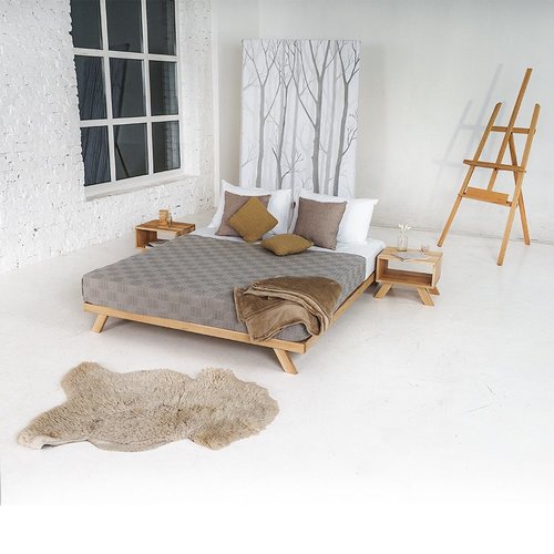 Skontrolujte Posteľ WoodMan Allegro 140x200 bukové drevo surové WUA-00795