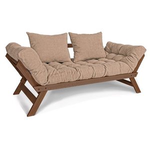 Rozkladacia pohovka WoodMan Allegro béžová orech SKU 539 small 0