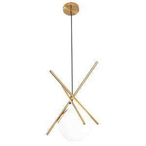 Závesné svietidlo Max Light Xena P0403 mosadz biele sklo E27 1x60W 20 cm 0 Závesné svietidlo Max Light Xena P0403 mosadz biele sklo E27 1x60W 20 cm small 0
