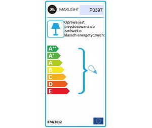 Závesné svietidlo Max Light TODI P0397 čierno-zlaté 6xE27 60 cm small 2