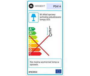 Závesné svietidlo Max Light Uranos P0414 čierno-zlaté mramorové 16 cm LED 5W small 2