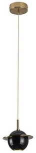 Závesné svietidlo Max Light Uranos P0414 čierno-zlaté mramorové 16 cm LED 5W small 0