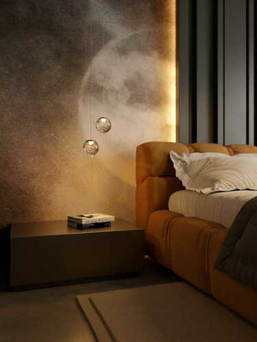Skontrolujte Závesné svietidlo Max Light ZOE P0389 zlaté sklo s bublinkami 1x1,5W LED