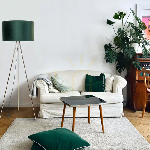 Skontrolujte Stojacia lampa Zuma Line INGA H06-GD-GR – zelená a zlatá, E27, 155 cm