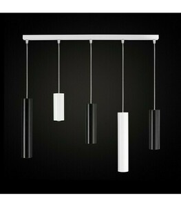 Prívesné stropné svietidlo Ramko Piano W5 GU10, 5x50W, hliník, 70 cm small 0
