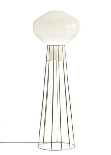 Skontrolujte Stojacia lampa Fabbian Aérostat 43cm - pokovovaná mosadz - F27C03 19