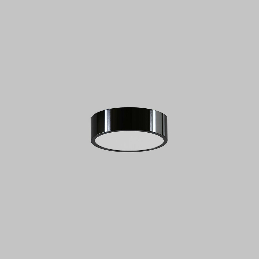ABA 250 stropná LED 23W / 2231lm / 3000K, 230V, sýto čierna (lesklá) RAL 9005