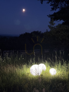 Dekoratívne záhradné lampy – gule LUNA BALLS 20/30/40 cm – LED E27, PREMIUM, odolné voči UV small 12