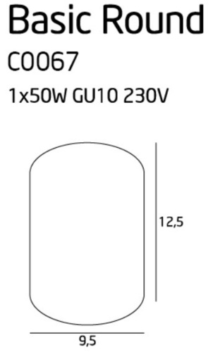 Skontrolujte Plafón Max Light Basic C0067 biely valcový 50W GU10 9,5 cm