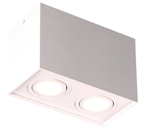 Skontrolujte Plafón Max Light Basic Square II biely 2xGU10 C0088