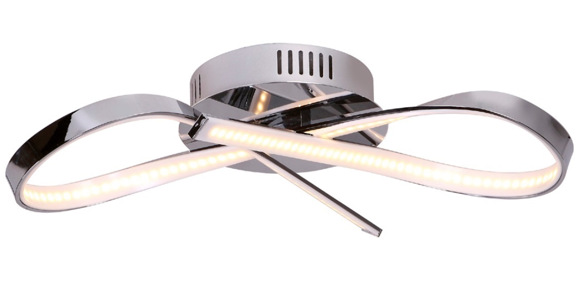 Plafond Max Light Infinity LED krom 45 cm C0099