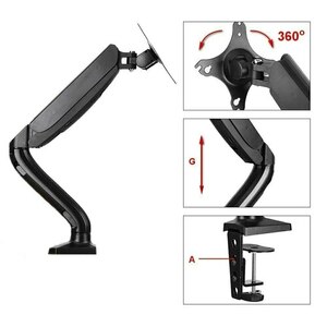 Držiak monitora na stôl - plynová pružina 17-27" - predaj small 1