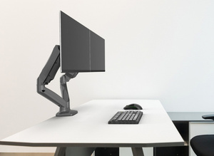 Stolový držiak na dva monitory - plynová pružina - 13-32" small 8
