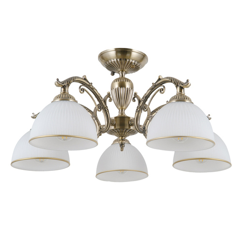 Skontrolujte Plafón Italux Feneza hnedo-biely E27 5x40W PND-5122-5