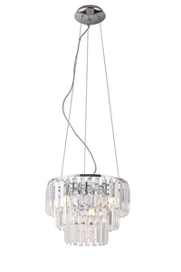 Závesné svietidlo Max Light Monaco P0259 chróm sklo 9x40W 42 cm small 0
