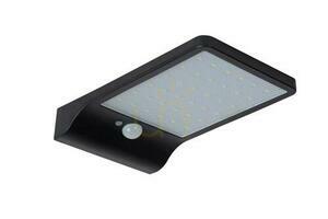 Solárne vonkajšie nástenné svietidlo Lucide BASIC čierne LED 3W 380lm 2700K IP44 so senzorom 22862/04/30 small 1