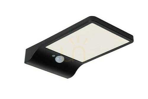 Skontrolujte Solárne vonkajšie nástenné svietidlo Lucide BASIC čierne LED 3W 380lm 2700K IP44 so senzorom 22862/04/30